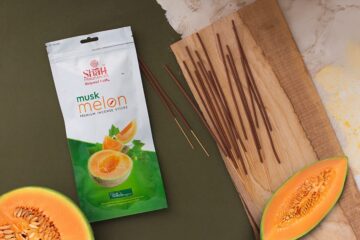 Musk Melon Zipper Incense Sticks 110g by Shah Fragrances – Fruity, long-lasting natural agarbatti for puja, meditation, and home fragrance