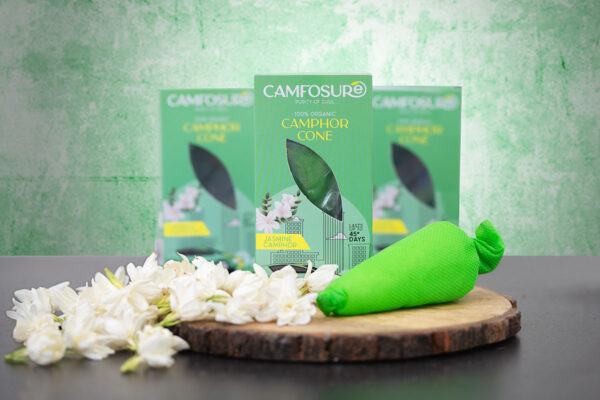Camfosure Jasmin - Camphor Cone Box (60 Grams)