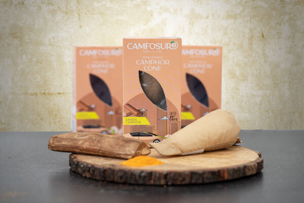 Camfosure Sandal - Camphor Cone Box (60 Grams)