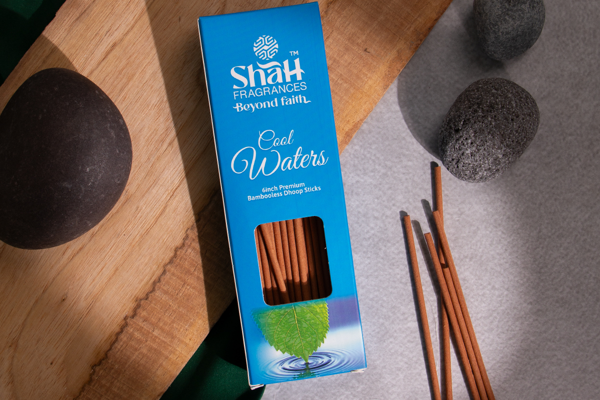 Cool Waters - Bambooless Dhoop Sticks Box (90 Gms) - Image 1