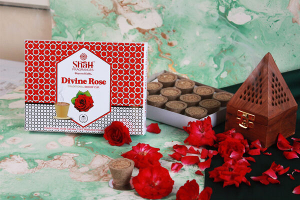Divine Rose - Cup Dhoop Box (12 Cups)
