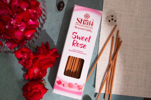 Sweet Rose - Bambooless Dhoop Sticks Box (90 Gms)