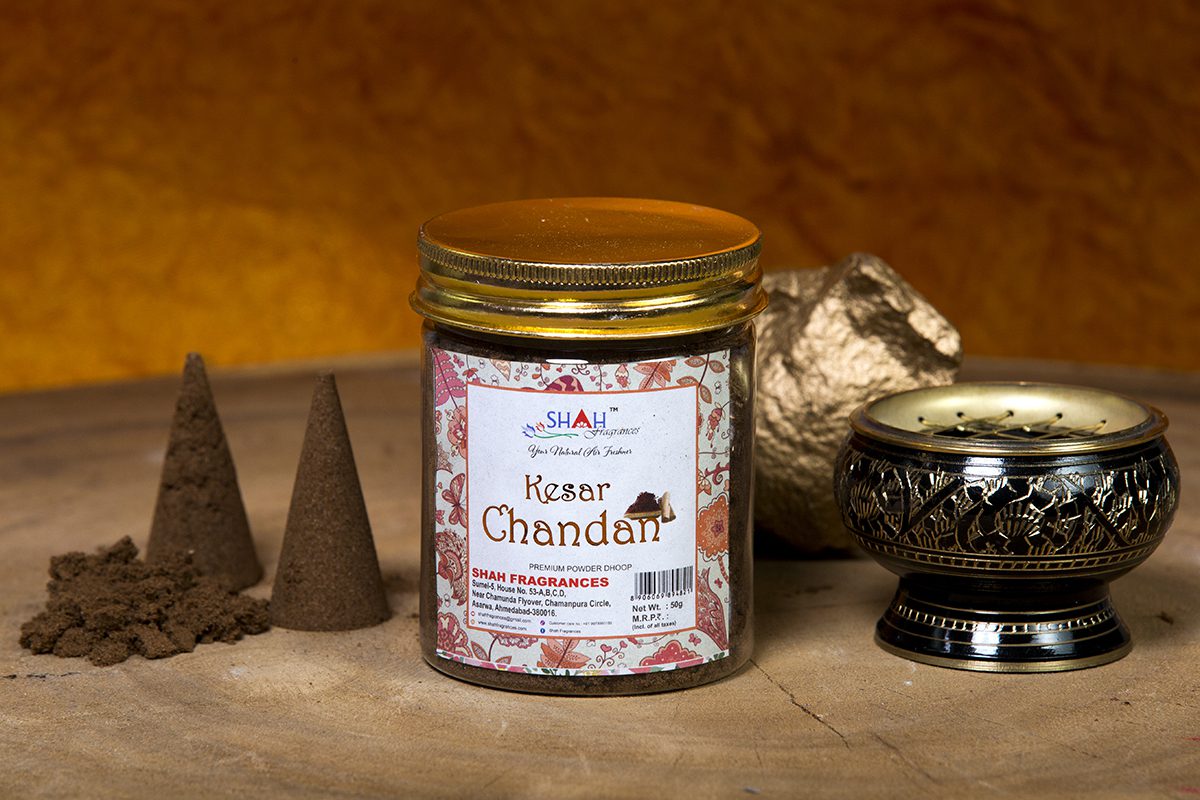 Kesar Chandan - Powder Dhoop (50 gram) - Image 1
