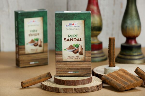 Pure Sandal - Premium Gila Dhoop Box (10 Sticks)