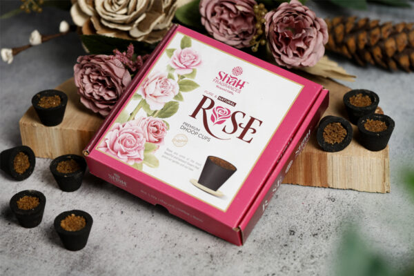 Rose Cup Dhoop Box 12 Cups - 